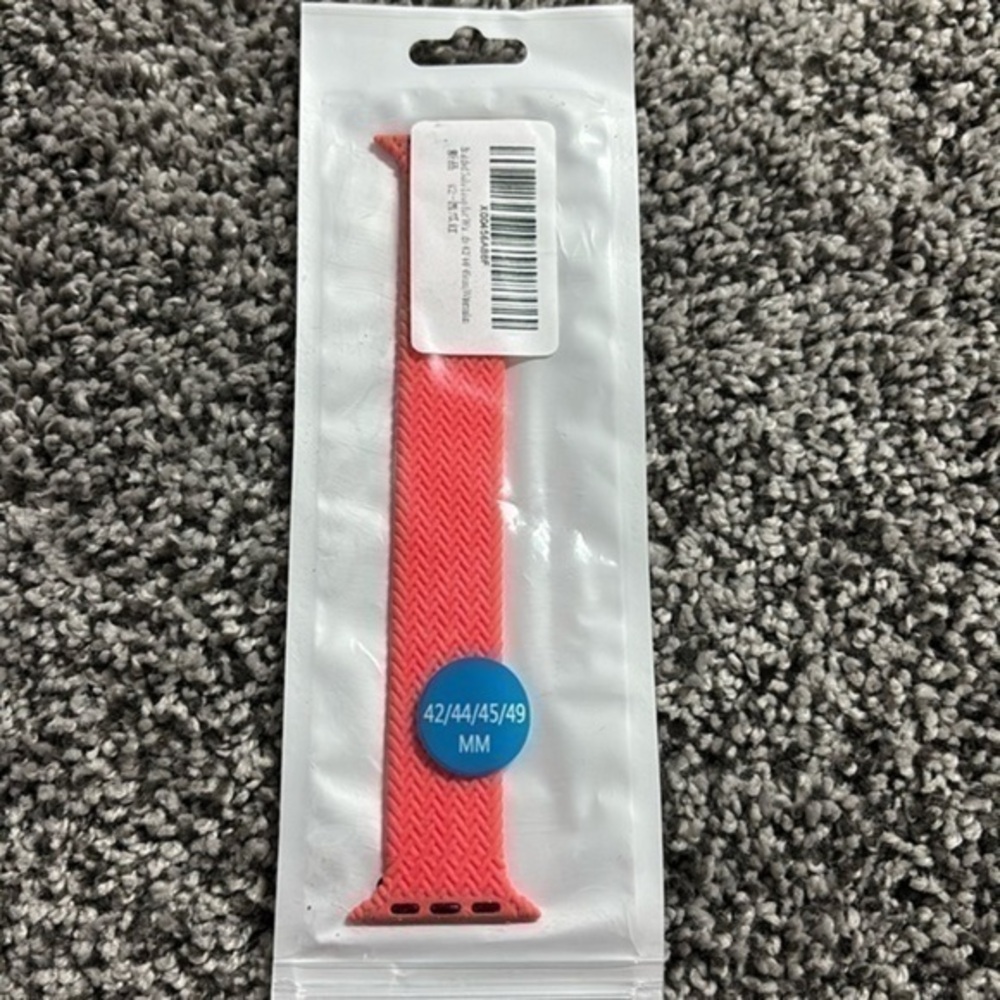 Braided Solo Loop for Apple Watch Band 42mm 44mm 45mm 49mm WATERMELON